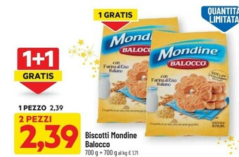DPiù Mondine con farina di riso e latte fresco italiano 700 g(ml) offerta
