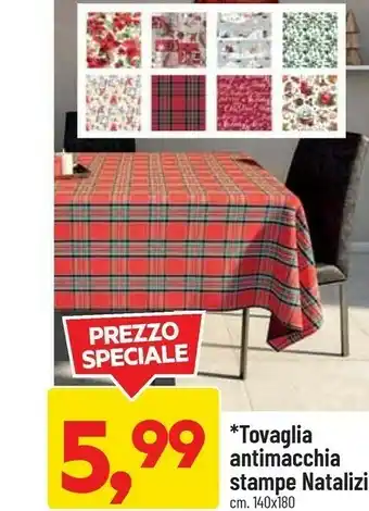 DPiù Tovaglia antimacchia stampe natalizi offerta