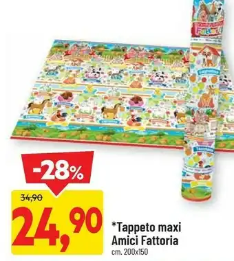 DPiù Amici fattoria tappeto maxi offerta