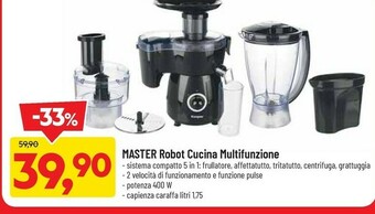 DPiù Master robot cucina multifunzione offerta