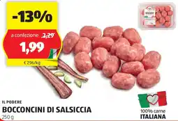 ALDI Il podere bocconcini di salsiccia offerta