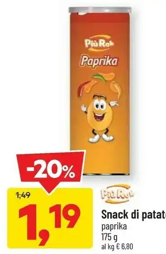 DPiù Snack di patate offerta