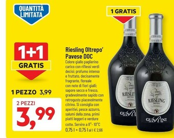 DPiù Riesling oltrepo pavese doc offerta