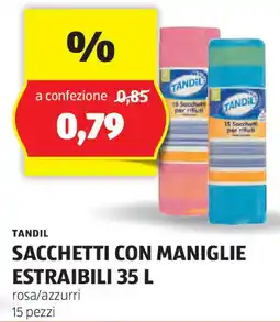 ALDI Tandil sacchetti con maniglie estraibili offerta