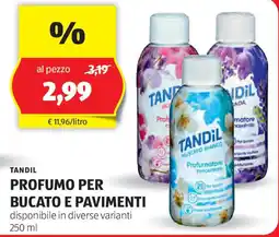 ALDI Tandil profumo per bucato e pavimenti offerta