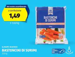 ALDI Almare seafood bastoncini di surimi offerta