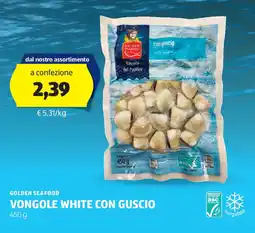 ALDI Golden seafood vongole white con guscio offerta