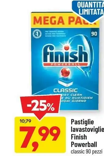 DPiù Finish pastiglie lavastoviglie offerta