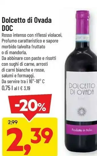 DPiù Dolcetto di ovada doc offerta