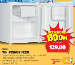 ALDI Medion mini frigorifero offerta