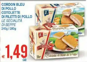 MD Discount Cordon bleu di pollo cotolette di filetti di pollo offerta