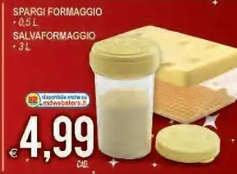MD Discount Spargi formaggio 0.5 l / salvaformaggio 3 l offerta