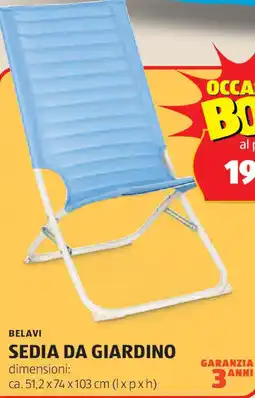 ALDI Belavi sedia da giardino offerta