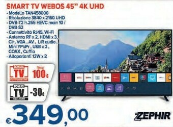 MD Discount Tan458000 smart tv webos 45'' 4k uhd offerta