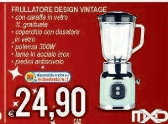 MD Discount Frullatore design vintage offerta
