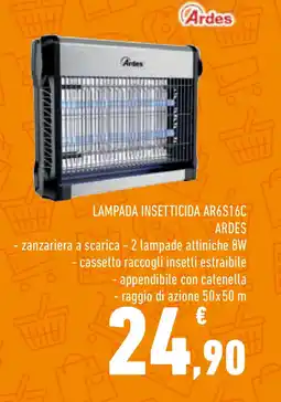 Conad Superstore LAMPADA INSETTICIDA AR6S16C ARDES offerta