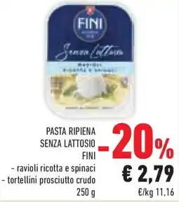Conad Superstore Pasta ripiena senza lattosio FINI offerta