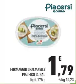 Conad Superstore Formaggio spalmabile PIACERSI CONAD offerta