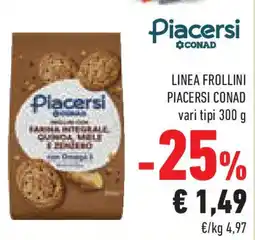 Conad Superstore Linea frollini PIACERSI CONAD offerta