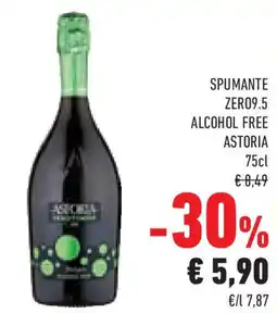 Conad Superstore Spumante zer09.5 alcohol free ASTORIA offerta