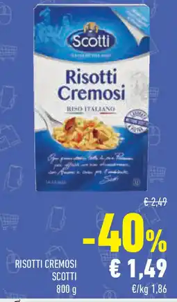 Conad Superstore Risotti cremosi SCOTTI offerta