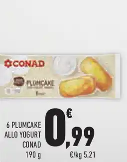 Conad Superstore 6 plumcake allo yogurt CONAD offerta