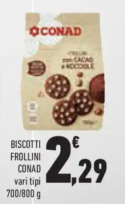Conad Superstore Biscotti frollini CONAD offerta