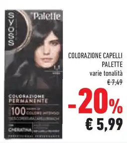 Conad Superstore Colorazione capelli PALETTE offerta