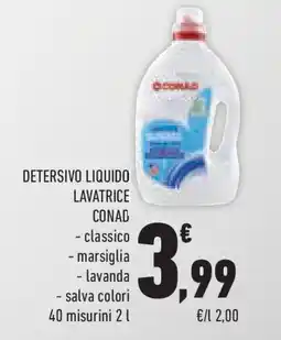 Conad Superstore Detersivo liquido lavatrice CONAD offerta