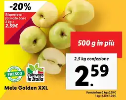 Lidl Mele Golden XXL offerta