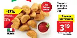 Lidl Nuggets di pollo e tacchino XXL offerta