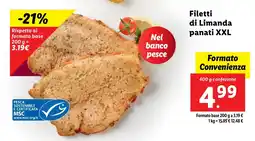 Lidl Filetti di Limanda panati XXL offerta