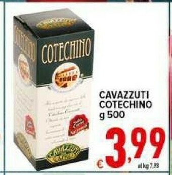 Iper Triscount Cotechino offerta