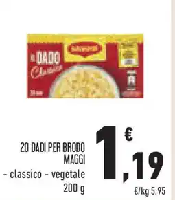 Conad Superstore 20 dadi per brodo legumotti maggi senza glutine barilla classico - vegetale offerta