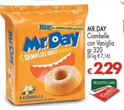 Despar MR.DAY Ciambelle con Vaniglia offerta