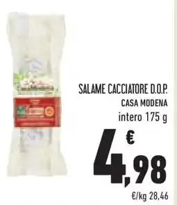 Conad Superstore Salame cacciatore d.o.p. casa modena intero offerta