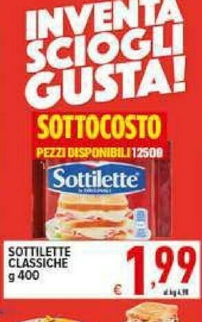 Iper Triscount Sottilette offerta
