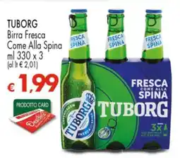Despar TUBORG Birra Fresca Come Alla Spina offerta