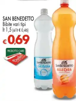 Despar SAN BENEDETTO Bibite vari tipi offerta