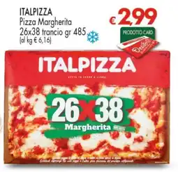 Despar ITALPIZZA Pizza Margherita 26x38 trancio offerta