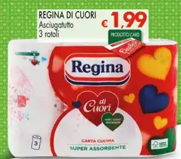 Despar REGINA DI CUORI Asciugatutto 3 rotoli offerta