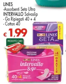 Despar LINES -Assorbenti Seta Ultra INTERVALLO Salvaslip offerta