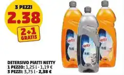 PENNY Detersivo piatti netty 3 pezzi offerta
