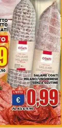 Vivo Supermercati Salame milano/ungherese senza glutine offerta