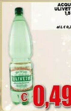 Vivo Supermercati Acqua minerale naturale 1500 g(ml) offerta