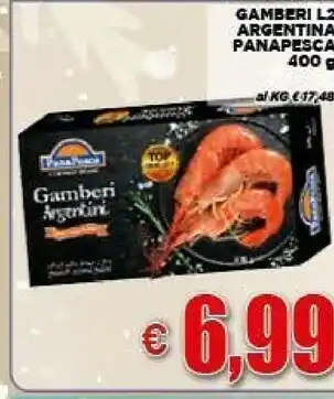 Vivo Supermercati Panapesca gamberi argentina offerta