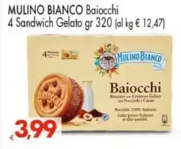 Despar MULINO BIANCO Baiocchi 4 Sandwich Gelato offerta