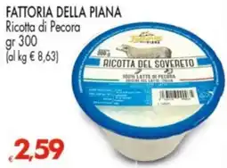 Despar FATTORIA DELLA PIANA Ricotta di Pecora offerta