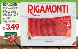 Despar RIGAMONTI Bresaola Punta d'Anca della Valtellina I.G.P. offerta