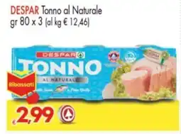 Despar DESPAR Tonno al Naturale offerta